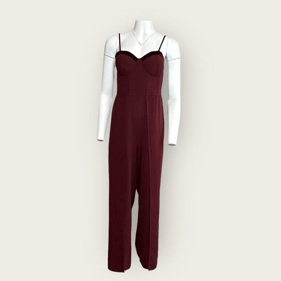 NWOT | B.O.G Collection | Sleeveless Jumpsuit | Burgundy | Small?? - Picture 13 of 13